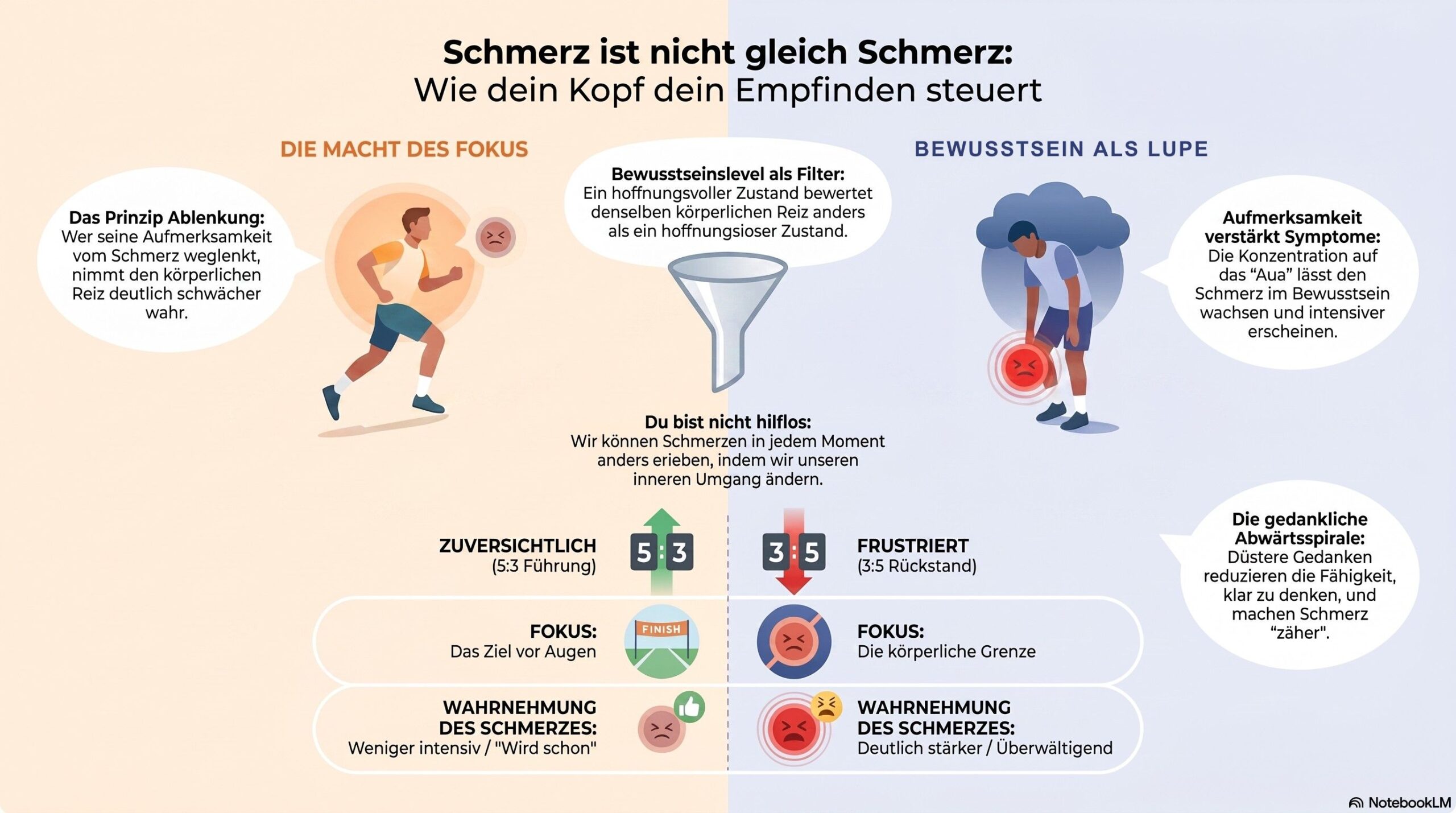 French open schmerz Boris becker prinzipiell gesund Schmerzempfinden, Fokus und Bewusstsein